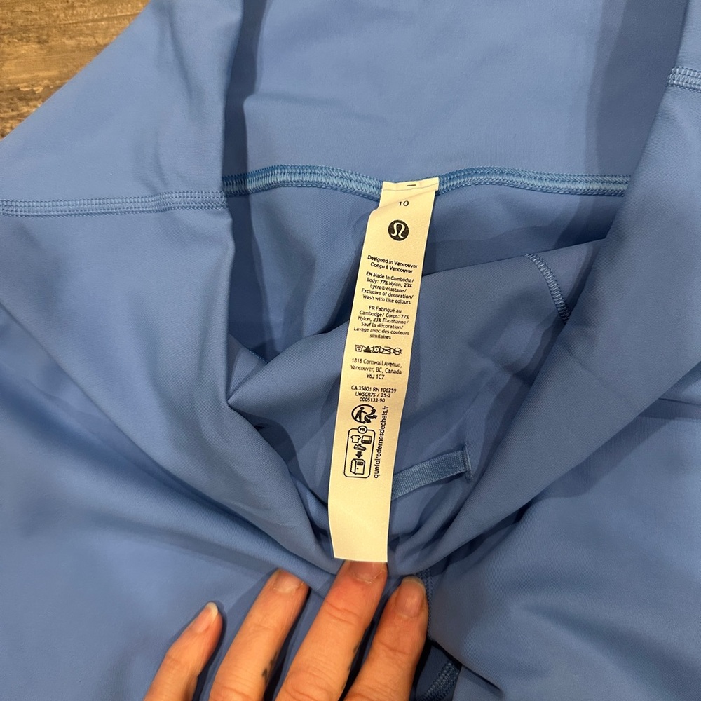 NEW with tags!! Lululemon Wunder Train High-Rise Tight 25" Pool Party Sz 10 - Picture 3 of 10
